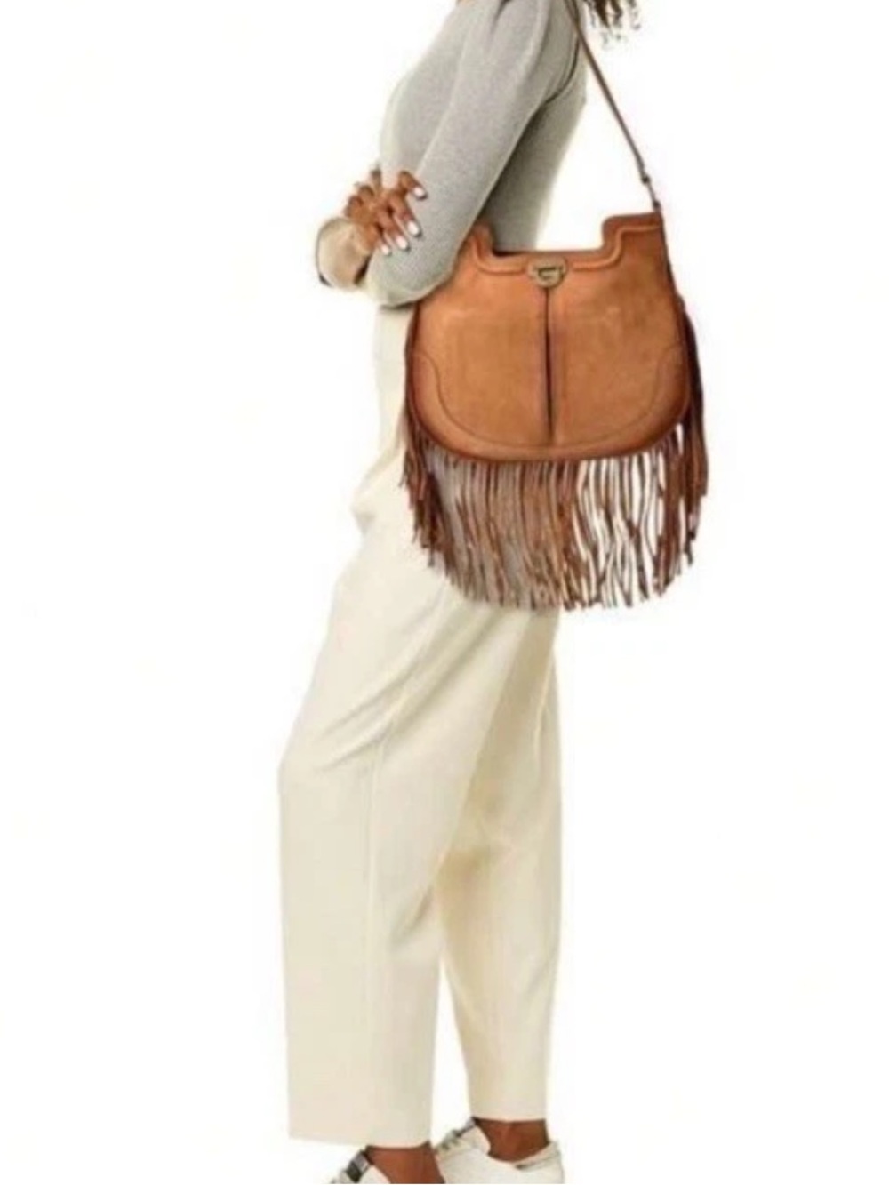 FRYR Piper Fringe Hobo Bag $308